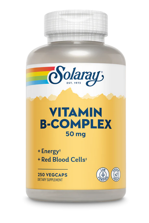 Solaray Vitamin B-Complex 50mg – 250 Veg Caps - Discount Vitamin Shop